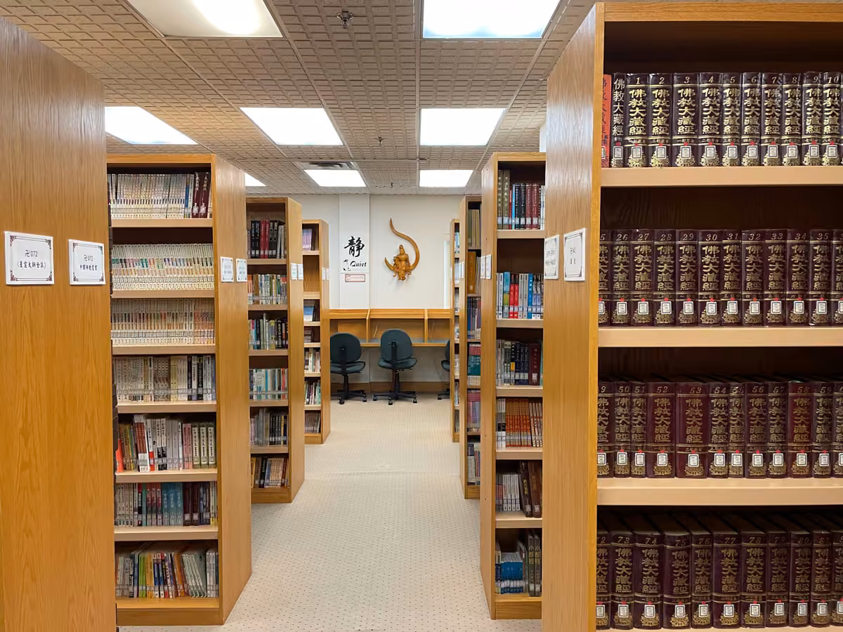 Library shelves